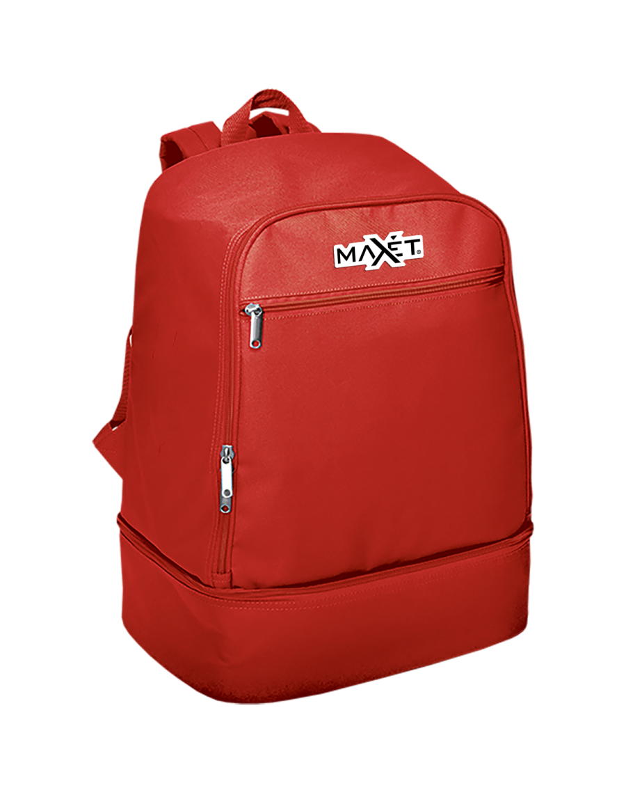 Zaino sportivo 37,5 lt con fondo imbottito incluso e spallacci regolabili. Tasca frontale.