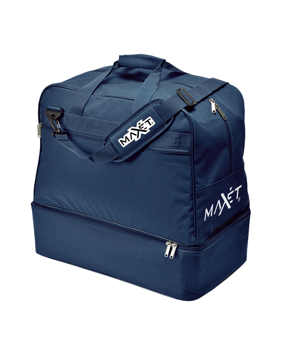 Borsa sportiva media 70 lt con fondo rigido incluso (h 13 cm). Tasca esterna.