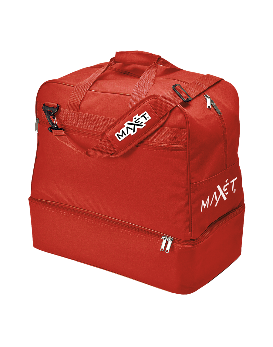 Borsa sportiva media 70 lt con fondo rigido incluso (h 13 cm). Tasca esterna.
