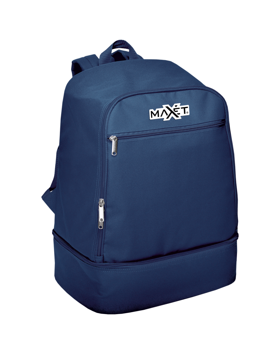 Zaino sportivo 37,5 lt con fondo imbottito incluso e spallacci regolabili. Tasca frontale.