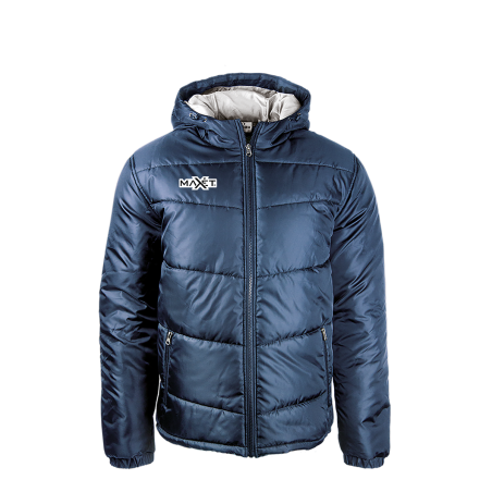 Giacca imbottita invernale con cappuccio regolabile e cerniera full-zip. Massima protezione dal freddo.