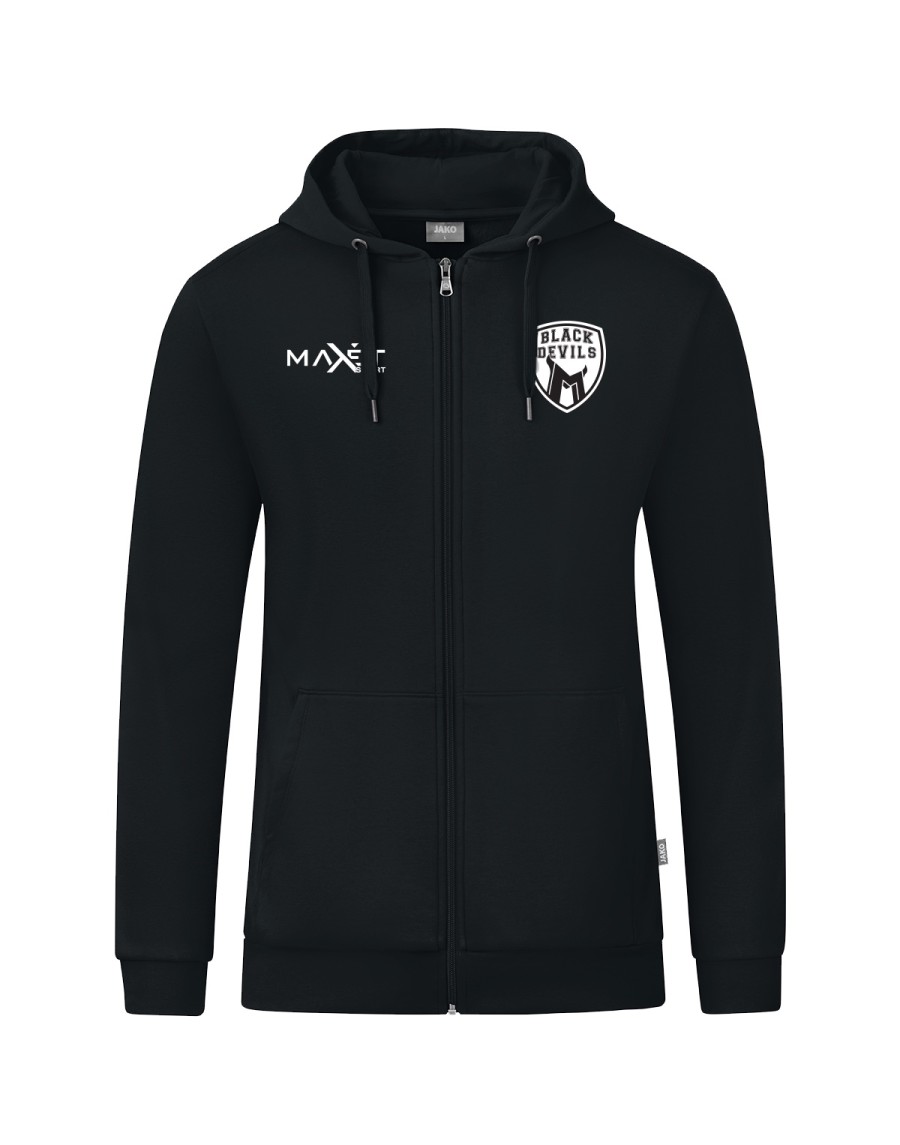 Hooded jacket Organic per HB BLACK DEVILS MERAN