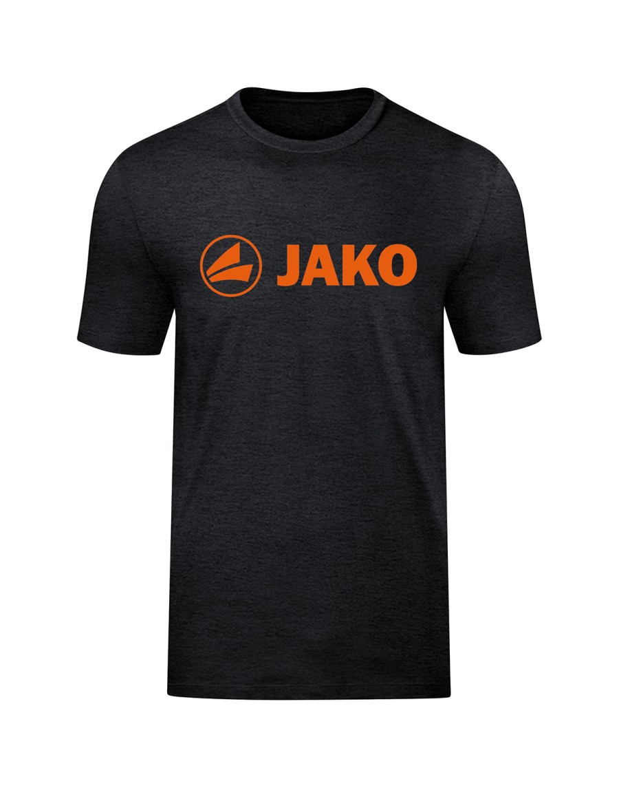 black melange/neon orange