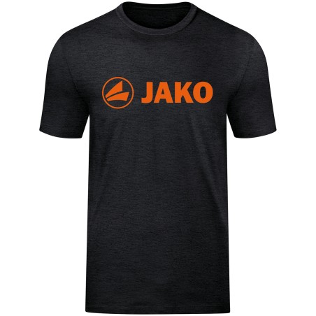 black melange/neon orange